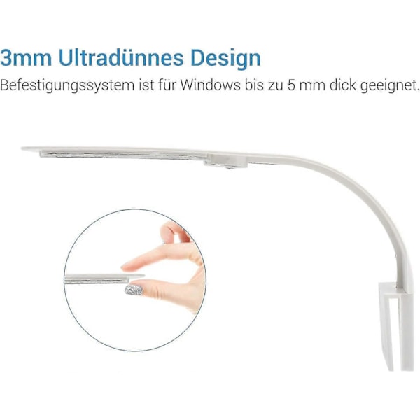 2025 Egnet LED Akvarielys Lampe Clip, Ultratynd Akvarielampe Med Hvidt Og Blåt Lys, 24 LED Akvarielys