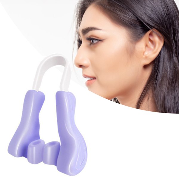 Nose Bridge Shaper Lifting Uträtning Mjuk silikon Nose Bridge Corrector Device for Night Purple