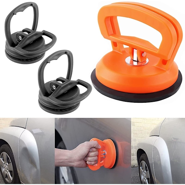 Car Dent Repair Kit - 3 Piece Set: Paintless Dent Removal, Suction Cup for Glass, Tile, and Mirror Moving