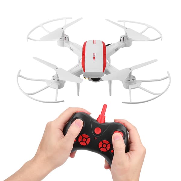 Foldbar Drone 4K High Definition Kamera WIFI Real Time Transmission Drone Quadcopter Hvid