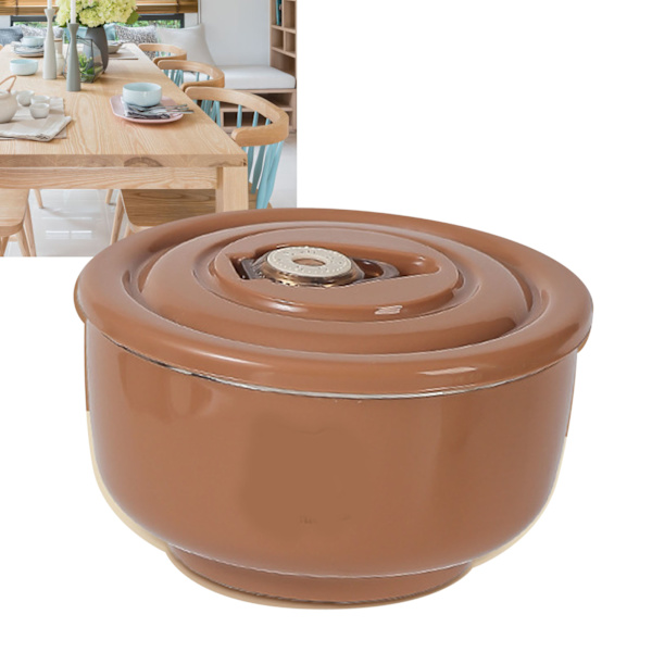 Husholdning Anti-dråpe 304 Rustfritt Stål Barnebolle Tykk Dobbelt Lag Isolerte Matbeholder Kaffe Farge