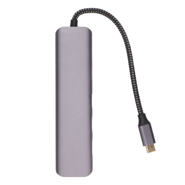 USB C -keskitin 7 in 1 4K 1 Gbps Ethernet 100 W PD 2 USB3.0-portti USB teräväpiirtomultimedialiitännän moniporttinen sovitin