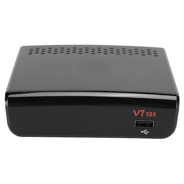 Højkvalitets Set Top Box STB udstyrstilbehør understøtter til DVBs S2/S2X 100240V (sort US)