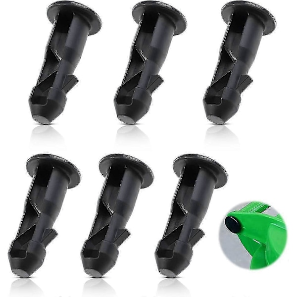 3 paria pyörällisen roskasäiliön kannen saranatappeja, 67 mm x 31 mm mustaa muovia, sopii 240 litran kotitalouksien pyörällisiin roskasäiliöihin
