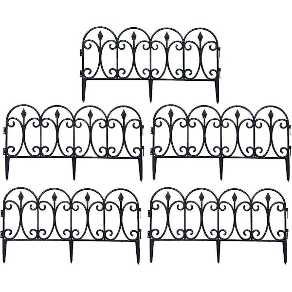 Dekorativt havehegn rustfrit jern landskabstråd foldbart hegn kant blomsterbed terrasse kant