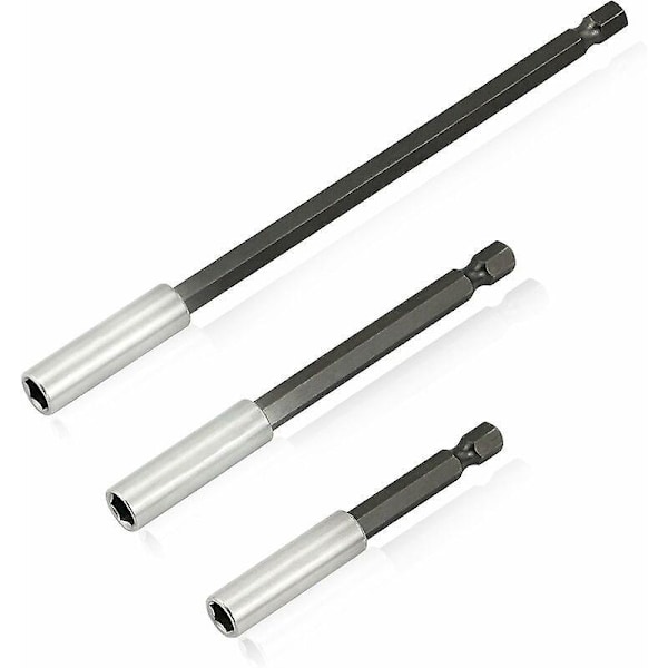 Magnetisk förlängningsstång för elektrisk borr, bitförlängningshållare 1/4 Hex Längd 75/100/150mm