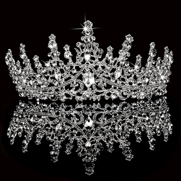Krystal Bryllupstiara - Elegant Brudesløjfe til Dronning og Prinsesse