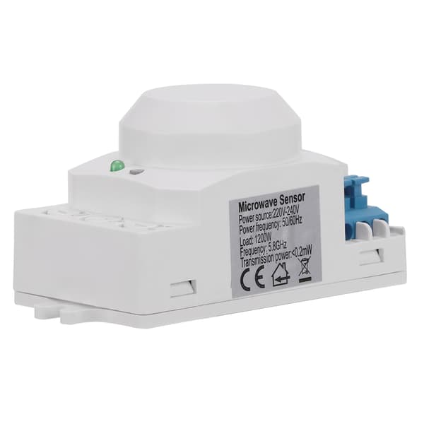360 graders detektering intelligent mikrovågsrörelsesensor strömbrytare 220-240V