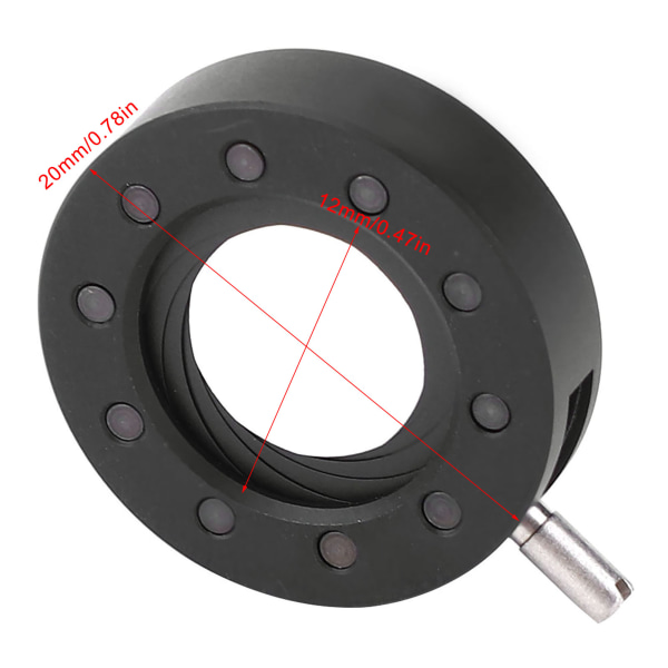 Microscope Iris Adapter Aperture Justerbar lins optiskt membran för MicroscopeSK12