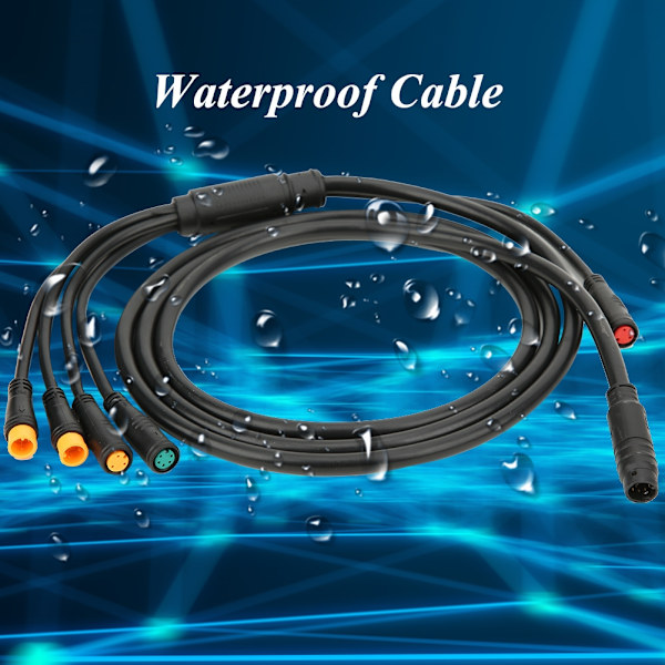 1/5 Integroitu polkupyörän kaapeli valotoiminnolla Ebike Waterproof Controllerille
