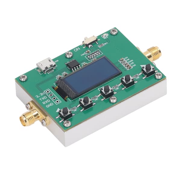 Digital dämpare 6G RF programmerbar modul 30DB steg 0.25DB organisk ljusemitterande diod display CNC-fodral