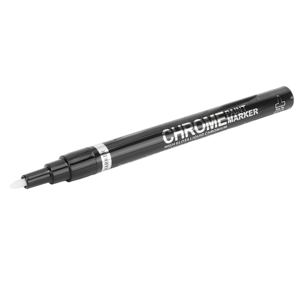 Mirror Marker Pen Krom Paint Marker Fiberspiss Vanntett 0,7 mm/0,03 tommer UV-beskyttelse Blekk blank flytende malingsmarkør