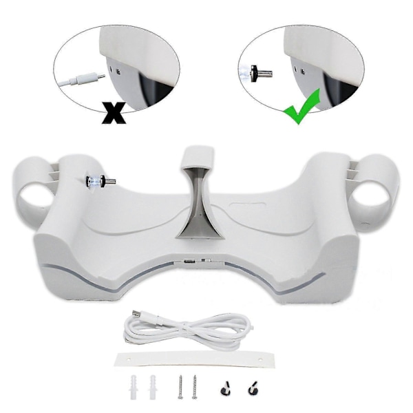 Oculus Quest 2 VR Headset Oplader og Opbevaringsdock - Strømadaptere, Opladningsdock-standere og Hovedtelefonoplader