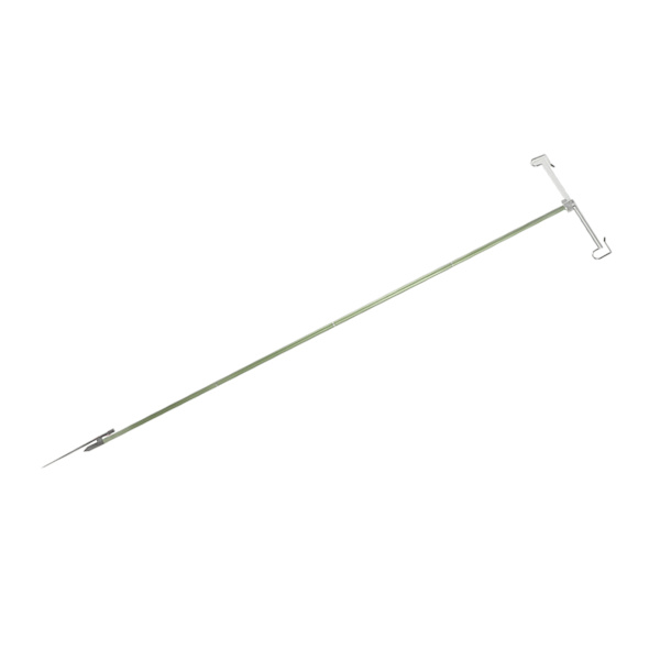 Camping Lampe Stang Sammenklappelig Letvægts Aluminiumlegering Udendørs Lygte Stativ med Opbevaringspose til Picnic Fiskeri Grøn