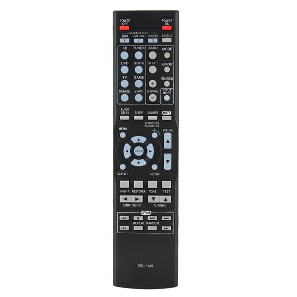 ABS Holdbar Slidstærk Sort Controller Fjernbetjening Udskiftningstilbehør til DENON RC-1149