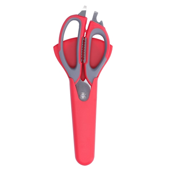 Multifunction Kitchen Shears Heavy Duty Food Scissors Meat Fish Barbecue Cooking ToolRed