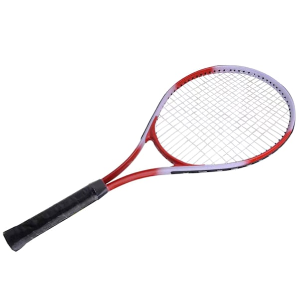 27 tommers tennisracket, enkelt tennisracket, nybegynnerkonkurransetreningssett med bæreveske for voksne, studenter, kvinner og menn, rød
