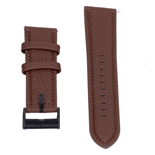 PU-nahkaranneke rannekkeen vaihtoon Huawei Watch -älykellolle, ruskea, 22 mm