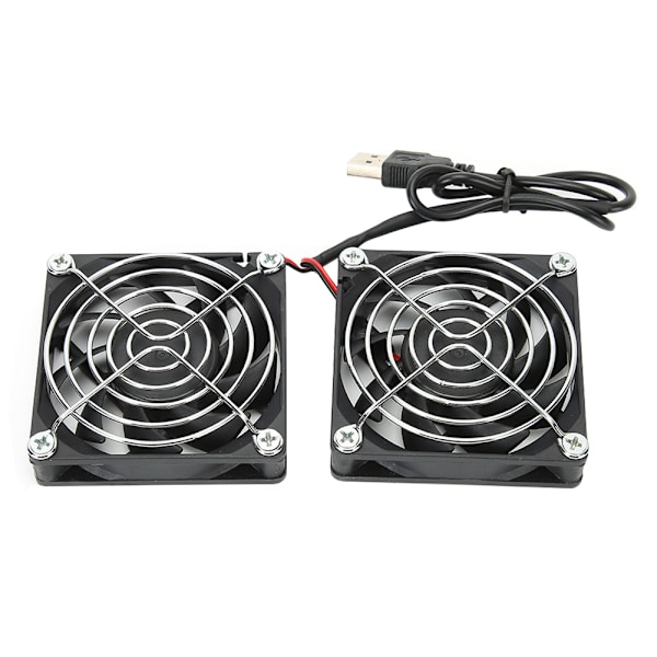 5V USB power Dubbelfläkt Router Värmeavledningskylare för ASUS RTAC68U AC86U EX6200 Tengda AC15