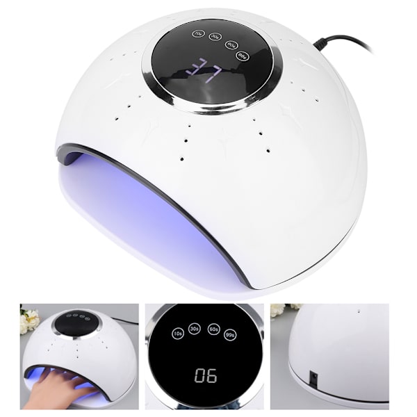 72W LED UV-nagellampa Gel nagellack torktumlare Snabbtorkande nagelkonstmaskin 100-240VEU-kontakt