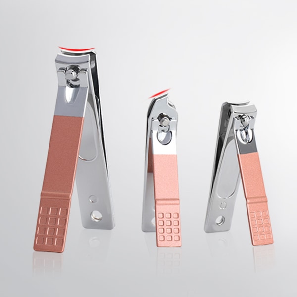 Nagelklippare set 7 i 1 bärbar manikyr i rostfritt stål pedikyr set med case för hemresesalong roséguld