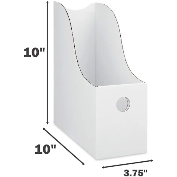 Tidskriftssamlare - (2-pack, Vit), Dekorativa, Lätta att Montera & Förvara