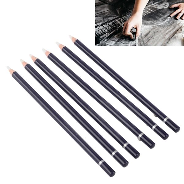 Premium Wood 6 kpl set - helppo pyyhkiä, mukava ote, laaja sovellus luonnoskuvitukseen