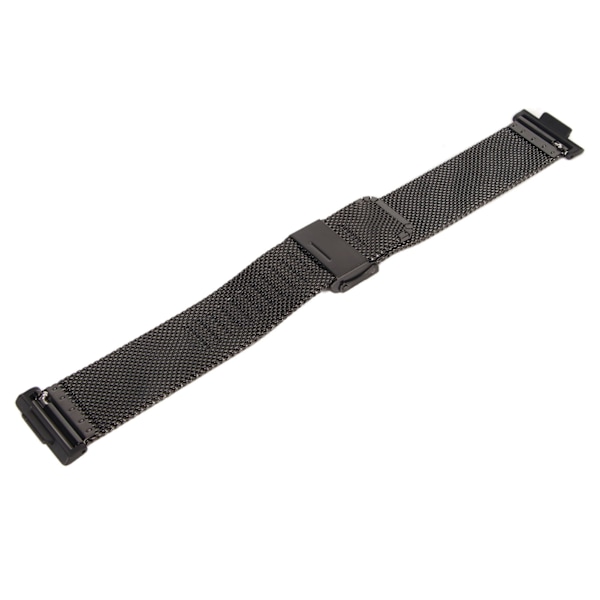 Justerbart armbånd i rustfritt stål med metallspenne for Huawei Watch Fit 2, svart