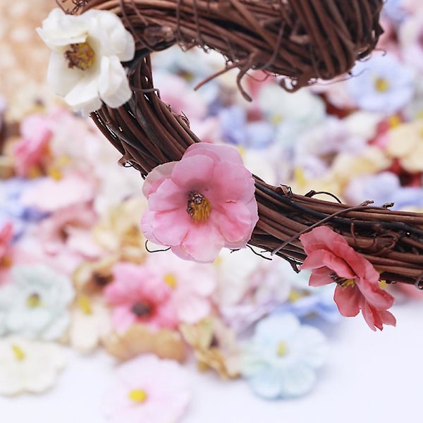 50 stk. Parti Kunstige Blomsterhoveder Smuk Deco Multicolor til DIY Hjem Dekoration Kunstige Blomster (3cm, Blandede Farver)
