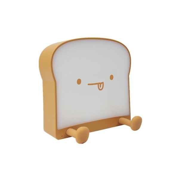 Toast Bröd LED Nattlampa - Söt, Laddningsbar, Timer, Bärbar - Perfekt Födelsedagspresent för Tonåringar