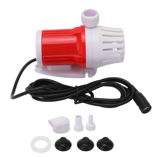 Booster Pump Water Kierrättävä Harjaton 1200L/h 20W DC12V akvaarioakvaarioon