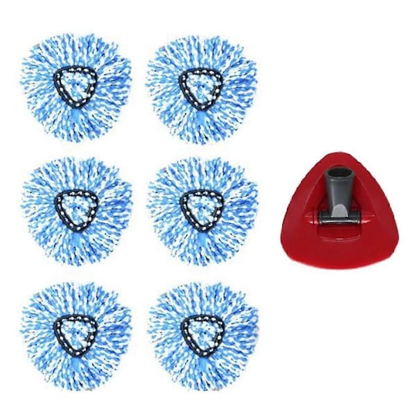 Mopin Vaihto-osa yhteensopiva O Rinse Clean Microfiber 2-Tank System -järjestelmän kanssa, Vaihda pyörivällä moppipohjalla