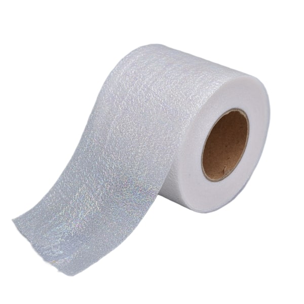 Symphony Ribbon Gradient Julband Rulle DIY Hemmagjorda Barnbåge Hårprydnad Tulle Rulle Vit