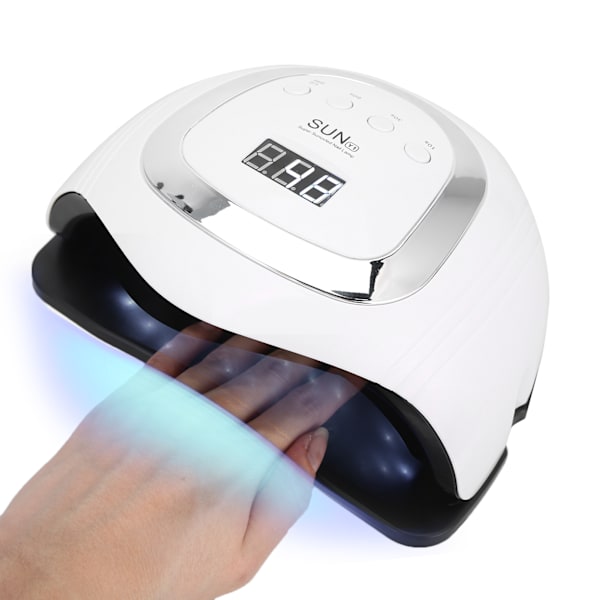 168W Neglelakk Tørketrommel Infrarød Induksjon UV Neglelampe 4 Gir Negleherdingsmaskin 100~240VUS Plugg
