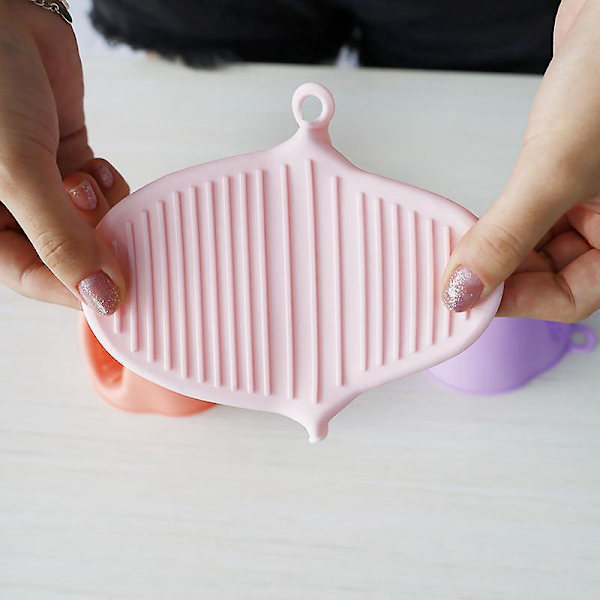 Silikonugnsvantar - Set om 4, Värmebeständiga Handklämmor för Bakning, Matlagning och Grillning (Rosa)