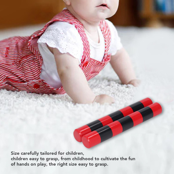 Enriching Early Education Sand Stick Shaker - Red Stripe, Musical Instrument