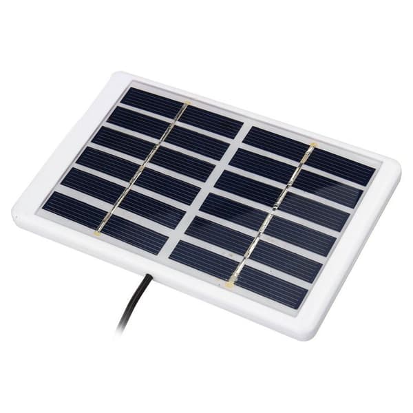 1.2W 6V solpanel med polysilicium solenergiforsyning og 3m kabel, sort solpanel