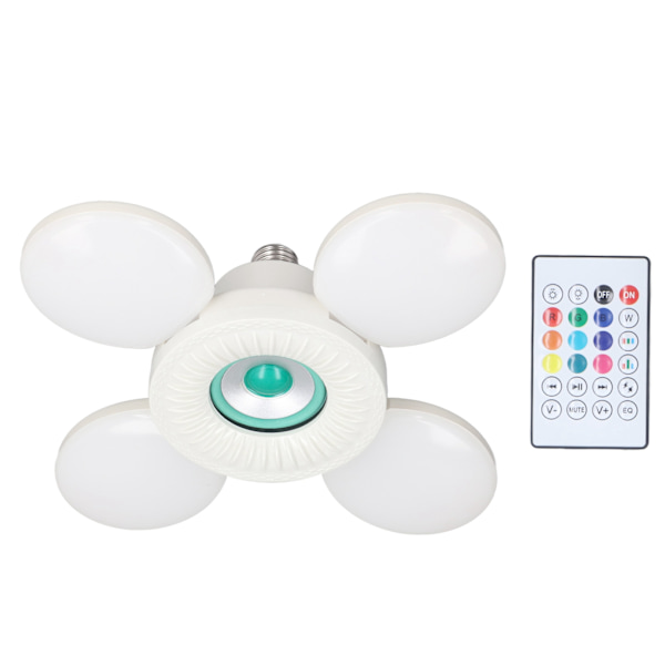 Deformerbar lampa RGB-färg Ljus Justerbar vinkel Fällbar design Fjärrkontroll Högtalarljus 85‑265V