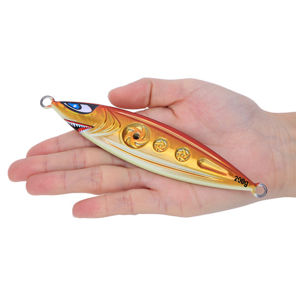 200g Jigging 3D Noctilucence Keinotekoinen Kalasyötti Merivesikalastustyökalu