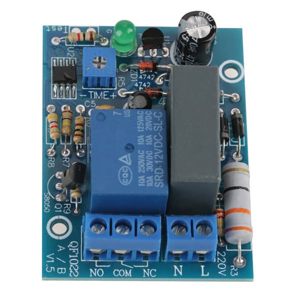 220VAC Justerbar Timer Forsinkelse Sluk Relæ Modul Belastning (0~10 timer)