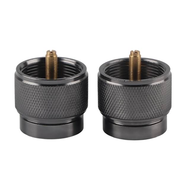 2 st kassettgasbehållare omvandlare kontakt cylinderadapter för utomhuscamping picknick