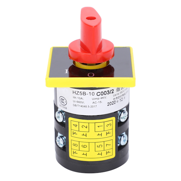 Universal Transfer Vaihtokytkin Asemointi Tyyppi OnOff Nokkakytkimet 380V 10A IP10 Kuori