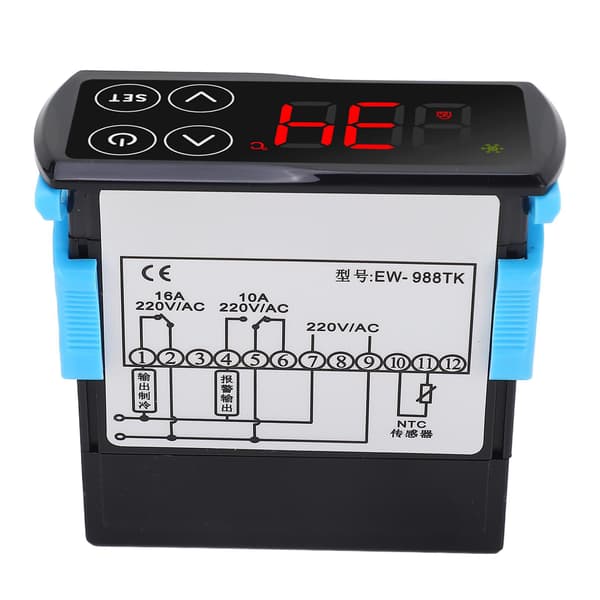 Pekskärmstermostat Digital Display Kylning Värme PID Temperaturregulator AC220V