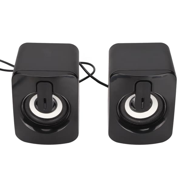 A2 Mini Computerhøjttaler Stereo Klar Bas Mindre Forvrængning USB-drevet Kablet Lille Højttaler til Stationær PC Bærbar Computer