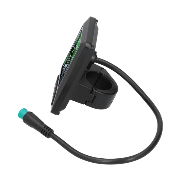 24V/36V/48V LCD7C Färgskärm Instrument Elcykel Batteri Display med Vattentät Anslutning