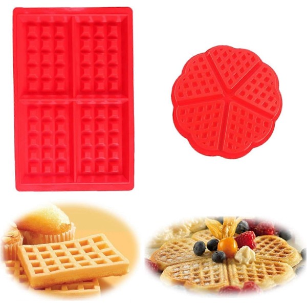 Silikone Vaffelform, Kageforme, Bageudstyr, Høj Kvalitet Nonstick Form, Muffin Form