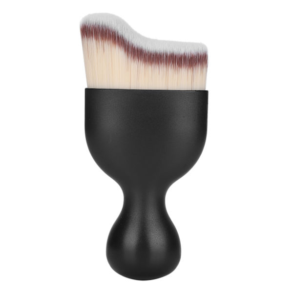 Foundation Makeup Børste Buet Vinglas Form Base Makeup Børste til Flydende Foundation Grå