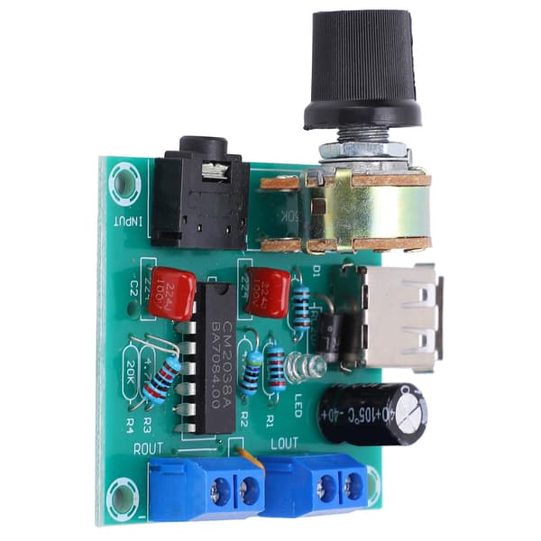 Förstärkarkortsmodul USB Inbyggd överhettningsskyddskrets PM CM2038 DC2-6V