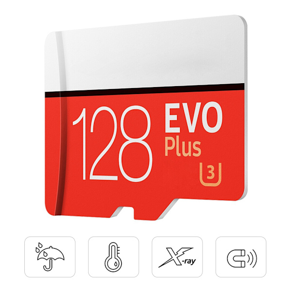 C10 High Speed TF -muistikortti 95MB/s Samsung EVO plus -laitteelle (128GB)