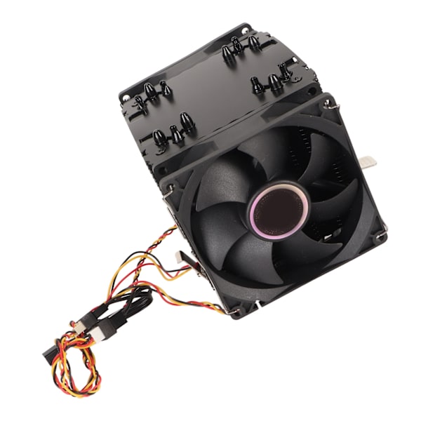 9CM CPU-køler Dobbelt tårn 6 kobbervarmerør 3 ledninger 3 blæsere Hydrauliske computer CPU-køleblæsere til Intel til AMD